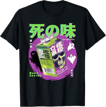 Yami Kawaii Japanese Juice Anime Kpop Y2K Scull T-Shirt