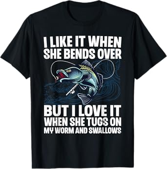 Funny Fishing Design For Men Women Fishing Fish Fisherman T-Shirt