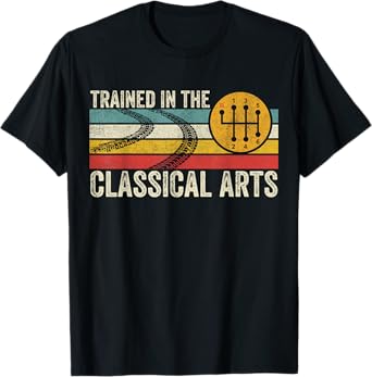 Trained in the Classical Arts Funny Car Lovers Stick Shift T-Shirt