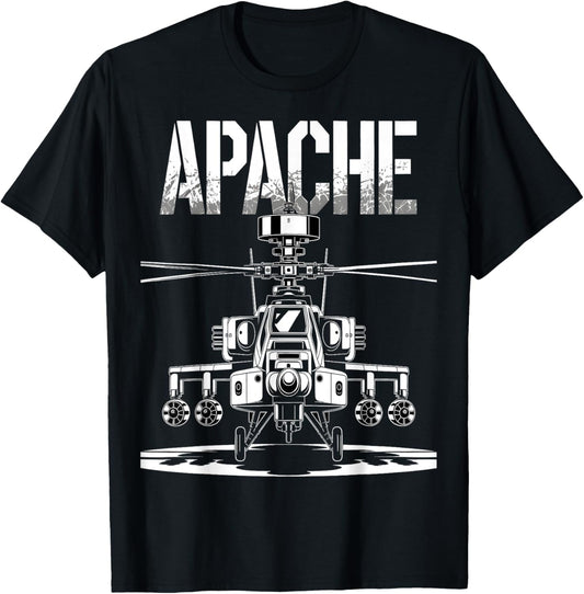 Apache Helicopter Military Attack Chopper T-Shirt