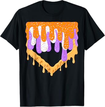 Baseball Drip Boy Ice Cream Halloween Youth Boys Baseball T-Shirt