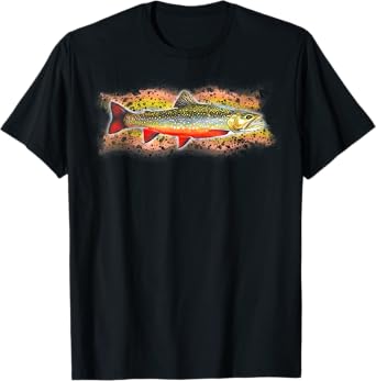 Brook Trout Fishing Graphic T-Shirt