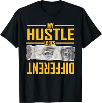 University Varsity-Gold My Hustle Look Different Yellow T-Shirt