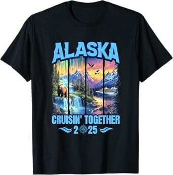 Matching Family And Friends Group Alaskan Alaska Cruise 2025 T-Shirt