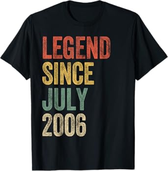 Legend 2006 19th Birthday Gifts for Boy Girl 19 Year Old T-Shirt