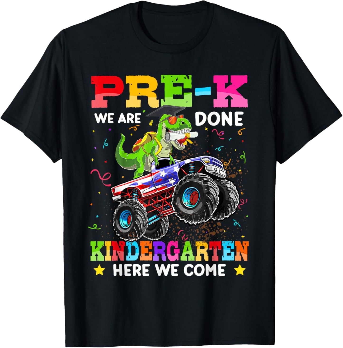 Preschool Graduation 2025 Dinosaur Boys Pre-k Graduate Kids T-Shirt