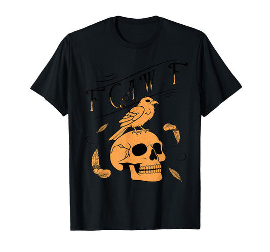 F CAW-F Humorous Crow Graphic T For Men Women T-Shirt