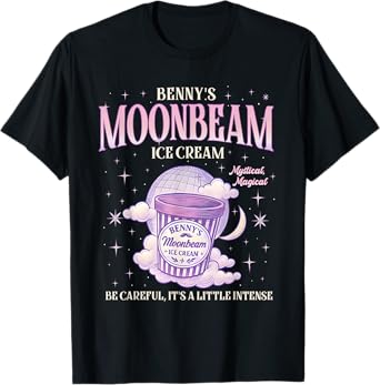 Vintage Moonbeam Ice Cream Truck Retro Double Scoop Popsicle T-Shirt