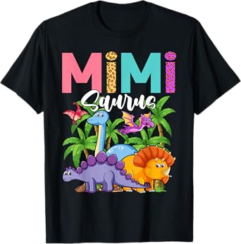 Leopard Mimi Saurus - Funny Dinosaur Women T-Shirt
