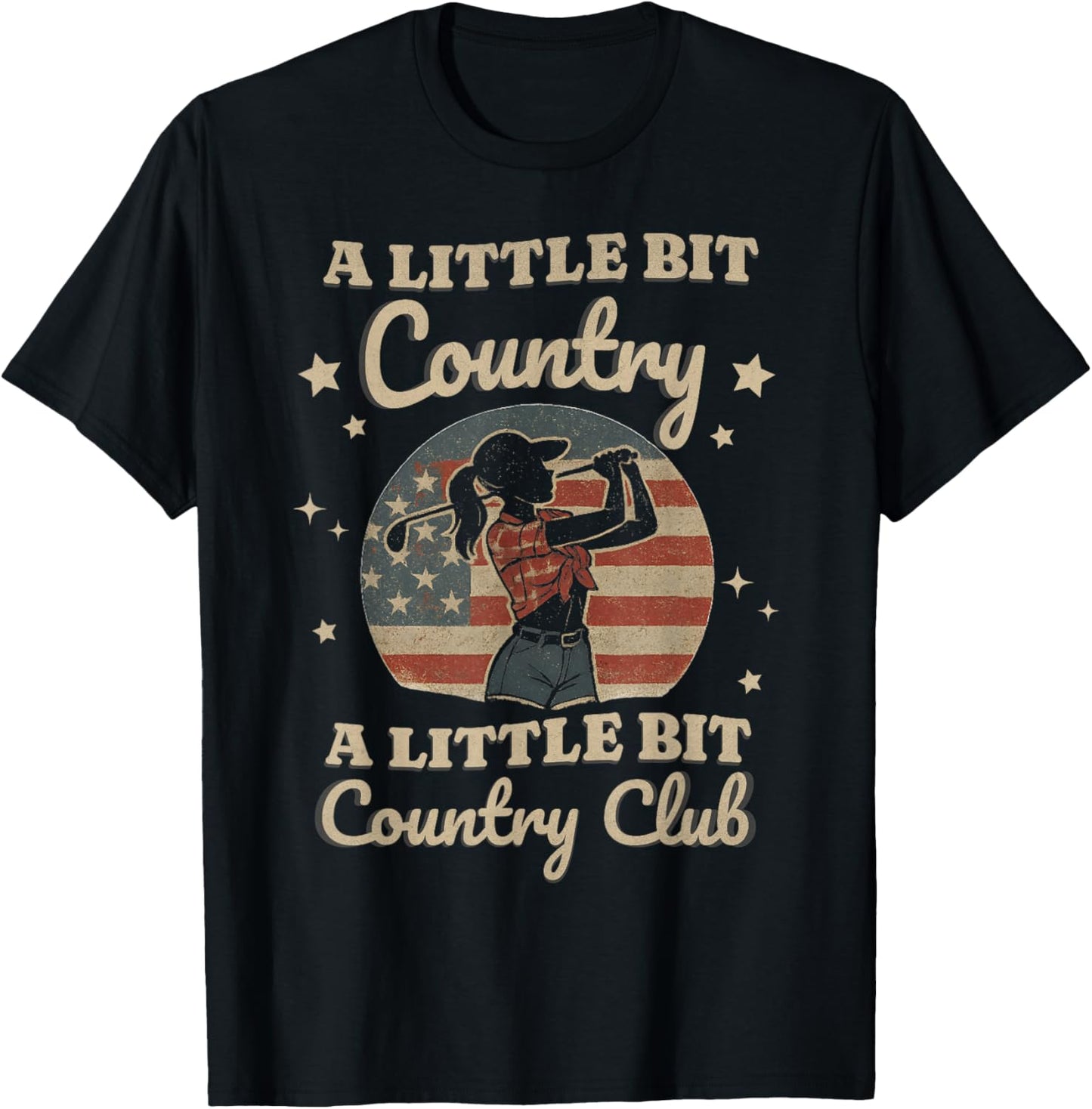Country Golf Southern Cowgirl Golfing Country Club Golfer T-Shirt