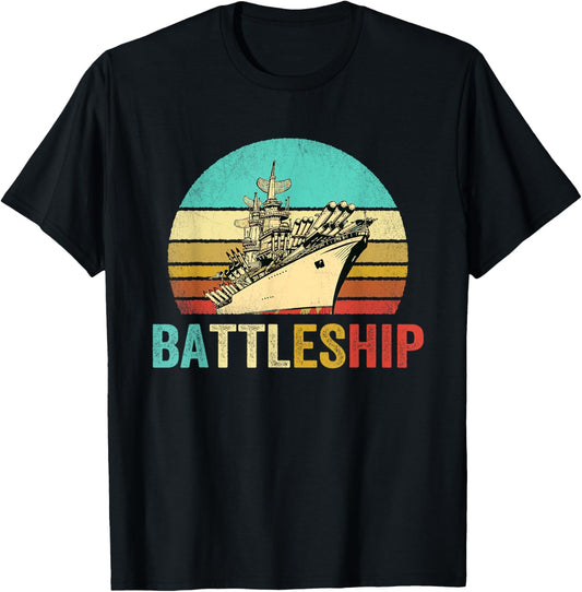 Vintage Battleship Shirt Sunset T-Shirt