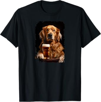 Golden retriever Beer T-Shirt