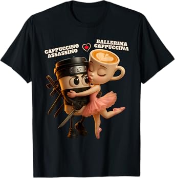 Ballerina Cappuccina Cappuccino Assassino Italian Brainrot T-Shirt