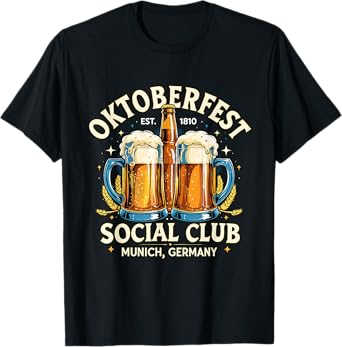 Oktoberfest Social Club Munich Beer Lovers Drinking Team T-Shirt