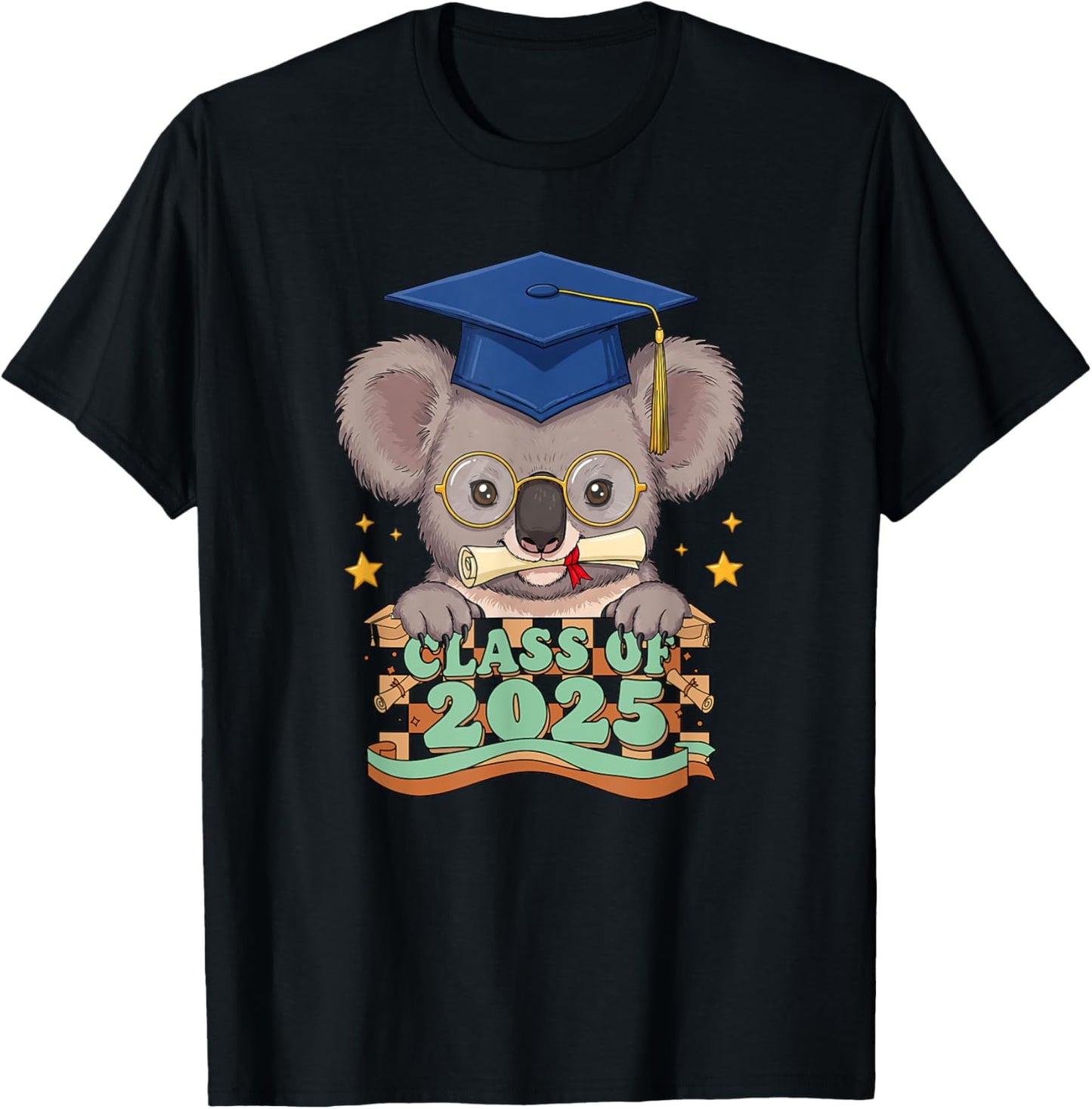 Graduate Koala Class Of 2025 Kids Mens Womens Graduation T-shirt by TeeBrew