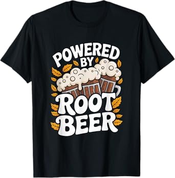 Powered by Root Beer Fun Lovers Delight T-Shirt