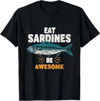Funny Sardine Style Awesome Fish T-Shirt