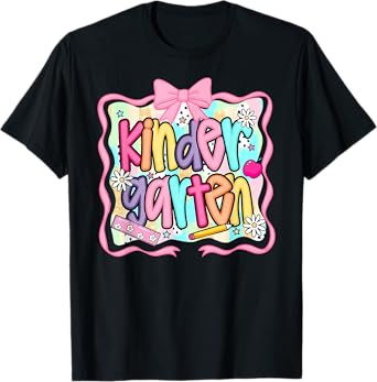 Groovy Kindergarten Back To School First Day Of School T-Shirt