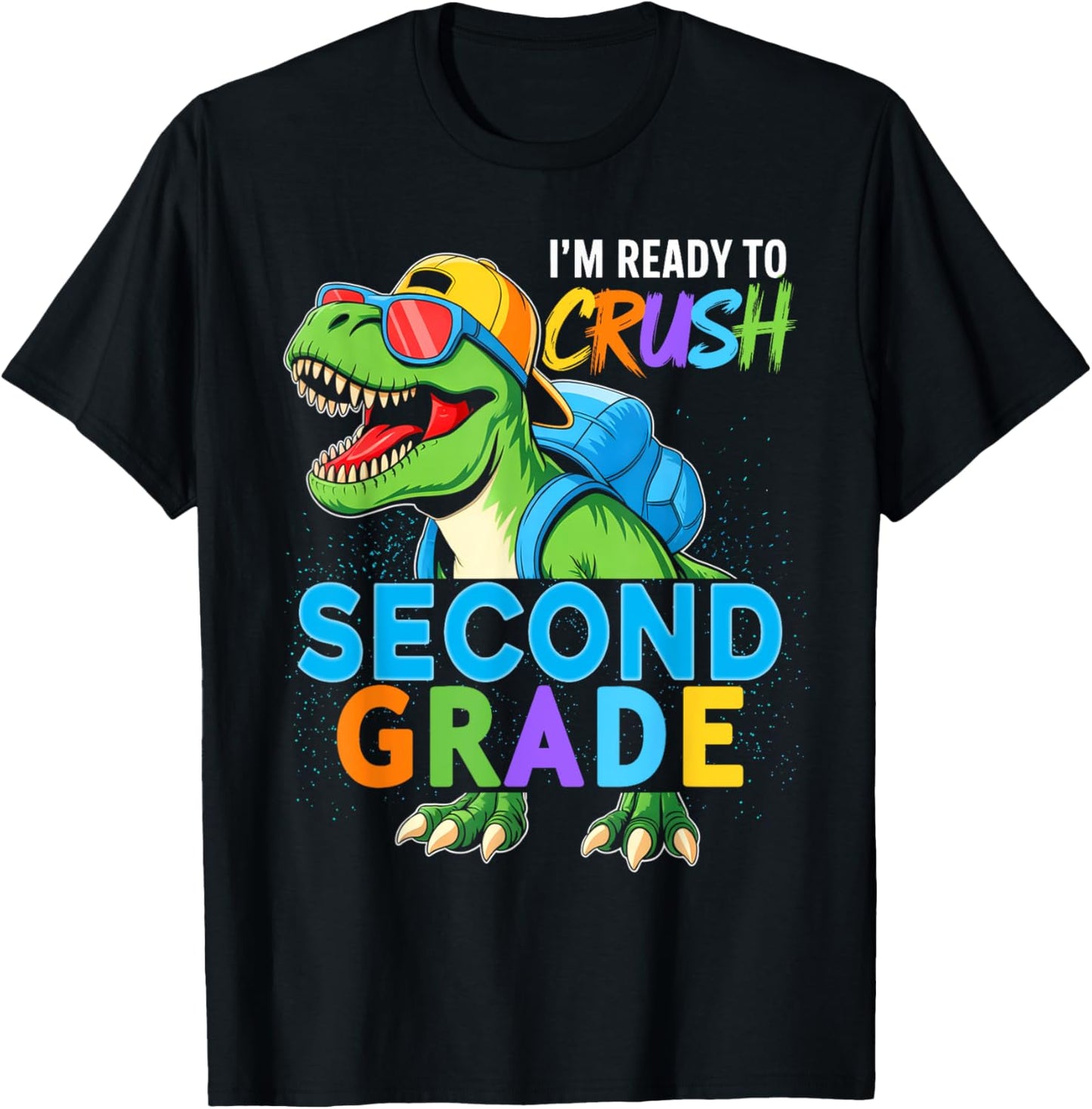 Crush 2nd Grade Boys Kids Back To School Team Second Grade T-Shirt