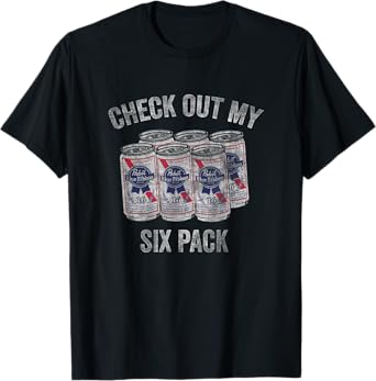 Pabst Check Out My Six Pack T-Shirt