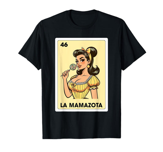 Mexicana Latina Mom Life La Mamazota Mexican Bingo Card T-Shirt
