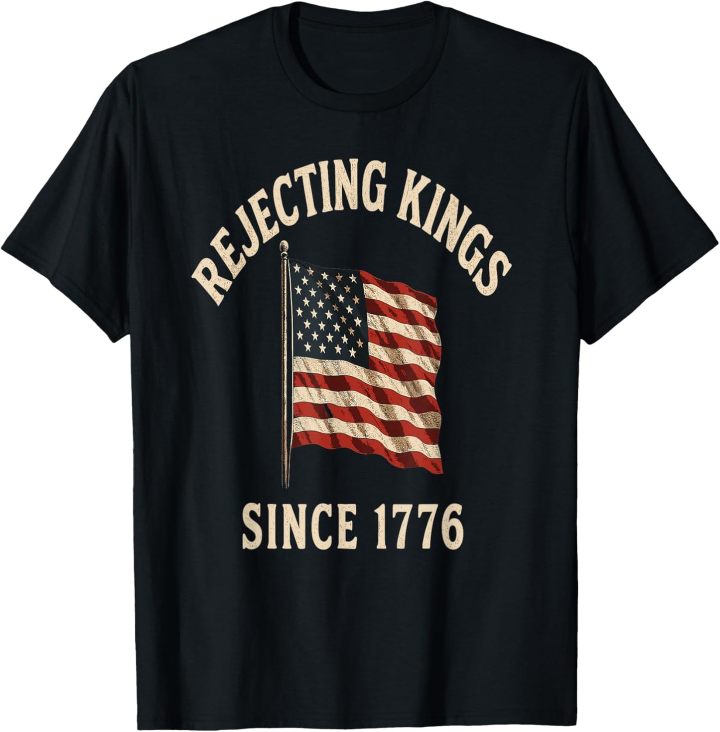 No Kings Vintage Patriotic Freedom Liberty Usa Liberty T-Shirt
