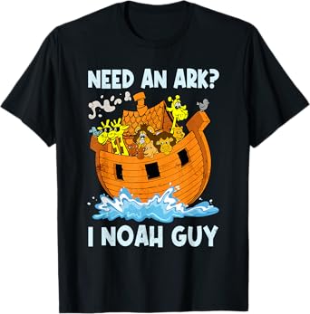 Need An Ark I Noah Guy Retro Christian Religion Bible Verse T-Shirt
