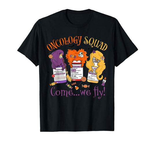 Oncology Nurse Halloween, Pediatric Oncology,Oncology Squad T-Shirt