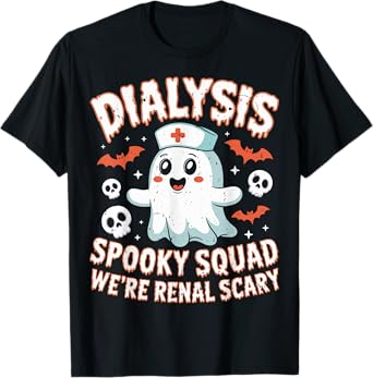 Dialysis Spooky Squad Renal Halloween Nephrology Nurse T-Shirt