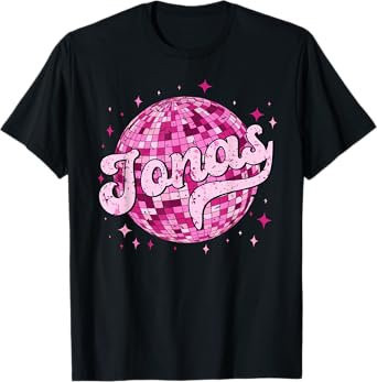 Retro Jonas First Name I Love Jonas 80's Vintage T-Shirt