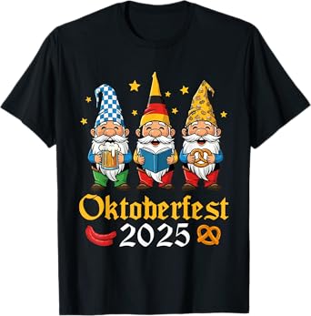 German Gnomes Funny Oktoberfest 2025 T-Shirt
