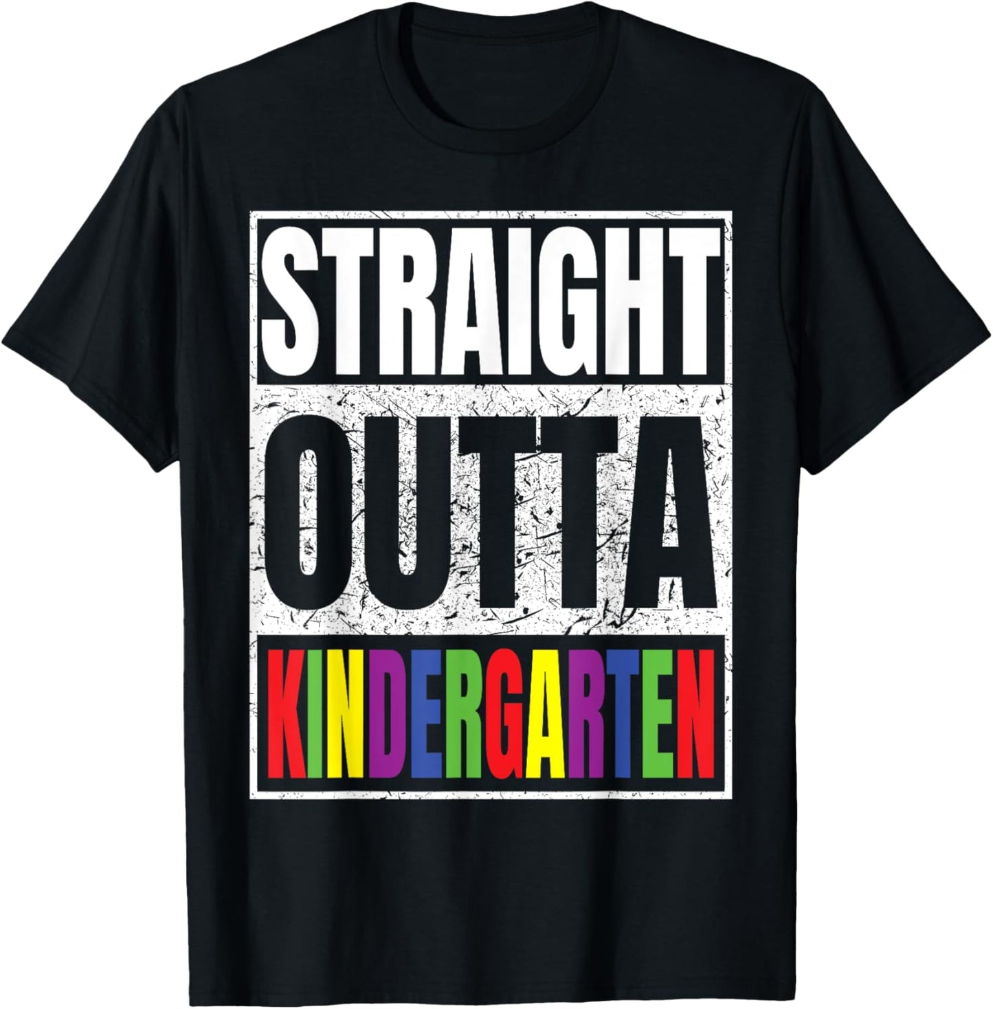 Straight Outta Kindergarten Graduation Class Of 2025 Gifts T-Shirt