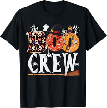 Halloween Boo Crew Shirt Funny Men Women Kids T-Shirt