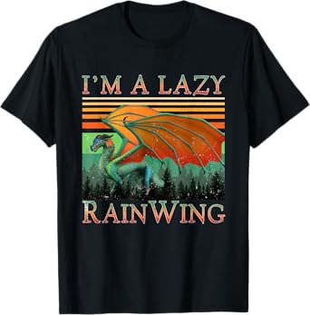 Classic Arts Dragon Animal I'm Lazy Cute Pet Cartoon Lovers T-Shirt