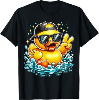 Rubber Duck Peace Sign Duck T-Shirt