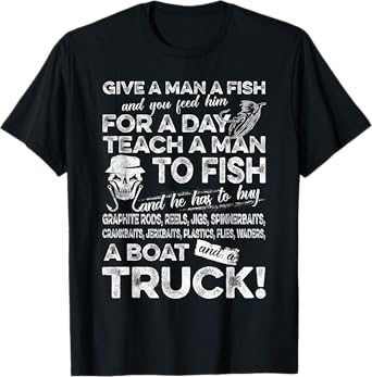 Funny Fishing Shirts For Men Give A Man A Fish T Shirt