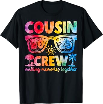 Cousin Crew 2025 Summer Vacation Beach Family Trip Matching T-Shirt