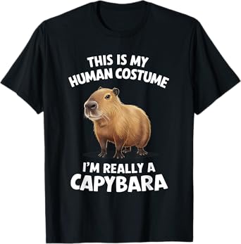 This is My Human Costume I'm Really a Capybara T-Shirt