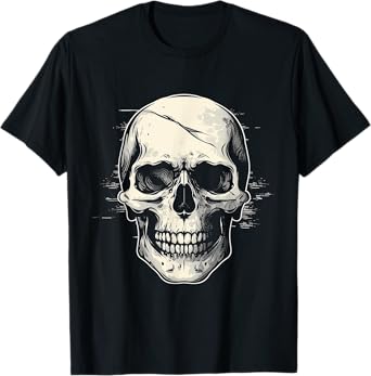Skull Costume Halloween Spooky Art Skull T-Shirt