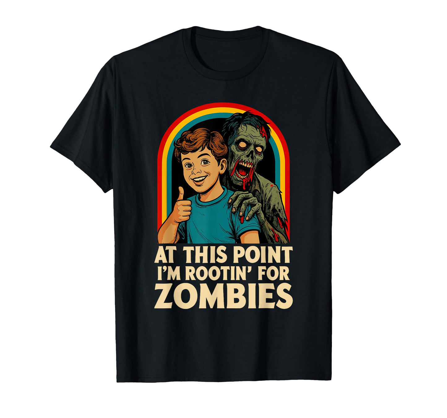 Zombie Men Women Kids Funny Halloween T-Shirt