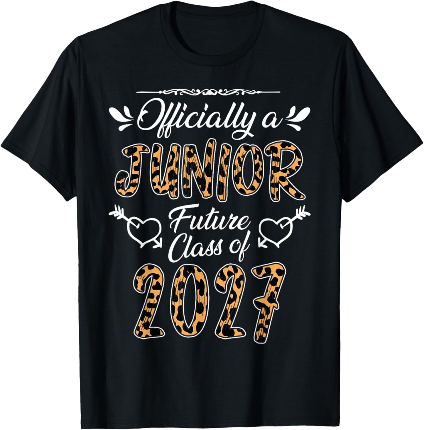 Officially a Junior Class of 2027 Leopard Print Tee by TeeBrew