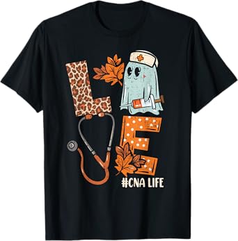 Halloween nurse assistant shirts LOVE CNA life Stethoscope T-Shirt