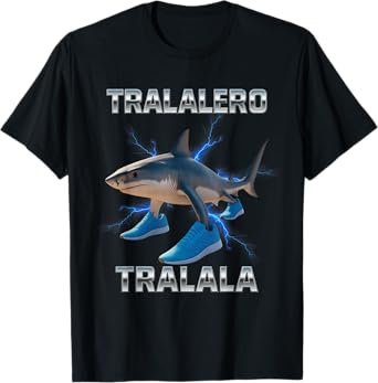Tralalero Tralala Bootleg Brainrot Italian Brainrot Meme T-Shirt