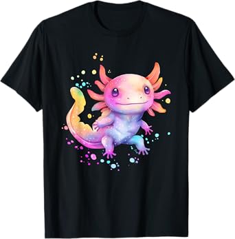 Axolotl Animal Pop Art Cute Axolotl Lover For Boy Girl T-Shirt