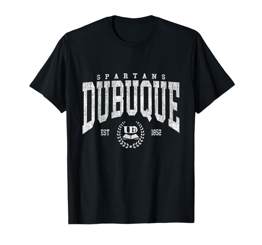 Vintage Dubuque Arch Athletic Sports Tee for Men Women T-Shirt