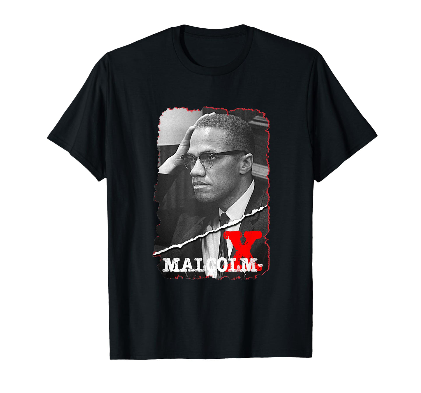 Great Moment Store Kids Unisex Youth Malcolm X T-Shirt Black Small Crew Neck Short Sleeve Modern Classic Casual Leisure Letter Print Malcolm X Design