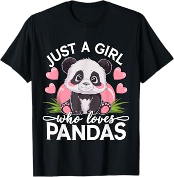 Just A Girl Who Loves Pandas T-Shirt