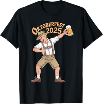 German Lederhosen Funny Oktoberfest 2025 T-Shirt