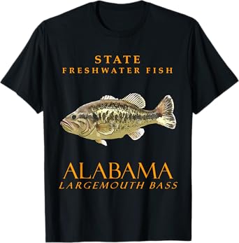 Alabama Territory Freshwater Fish The Largemouth Bass T-Shirt