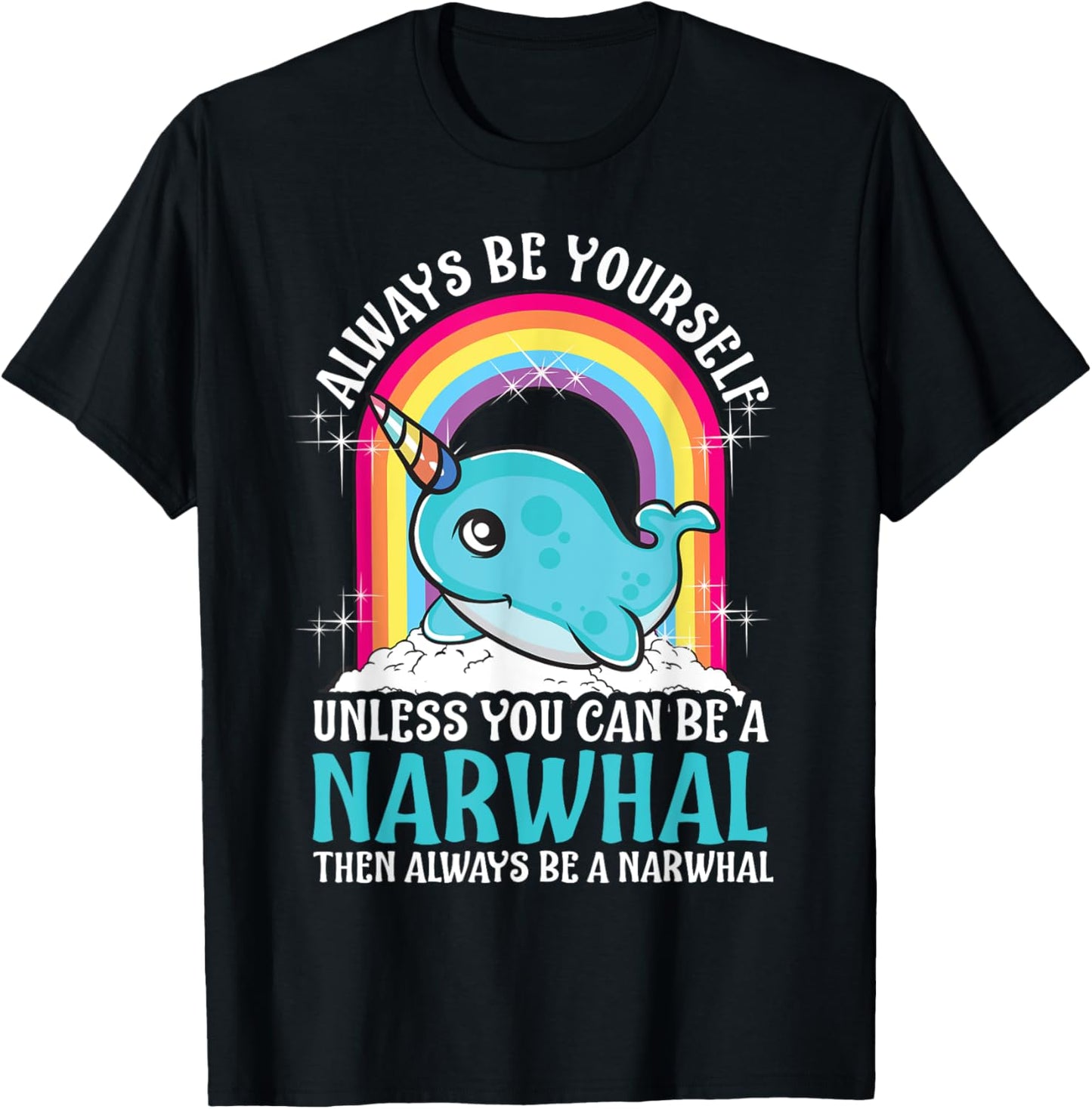 Cool Narwhal Art For Men Women Kids Narwhal Costume Narwhal T-Shirt